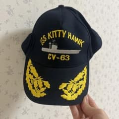 USS KITTY HAWK キャップ　米軍　未着用のサムネイル