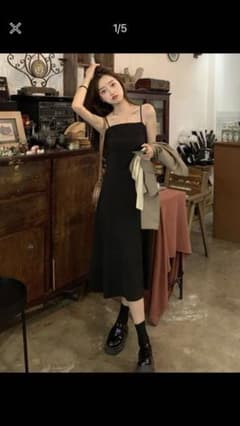 SHEIN Honeyspot ソリッドキャミドレスのサムネイル