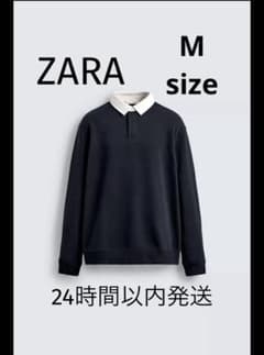 ZARA コントラストカラー　ポロ　スウェットシャツのサムネイル