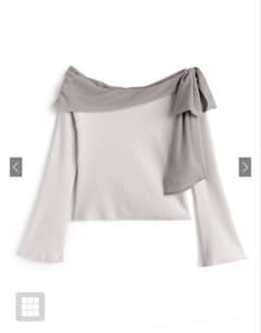 【新品】GRL ワンショルリボンニットのサムネイル