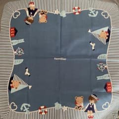 新品ファミリア 横浜高島屋限定 ハンカチ ブルー - メルカリ