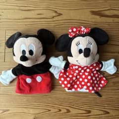Disney 미키 & 미니 핸드 퍼펫 2 점 세트 DWE40 주년 한정