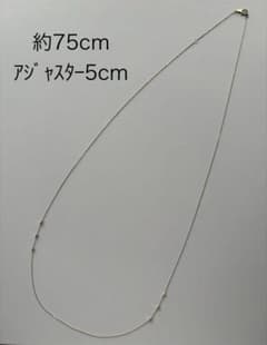 agete 角ビーズ付き10kネックレス 約75cm - メルカリ