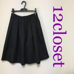 タフタスカート 12closet 黒のサムネイル
