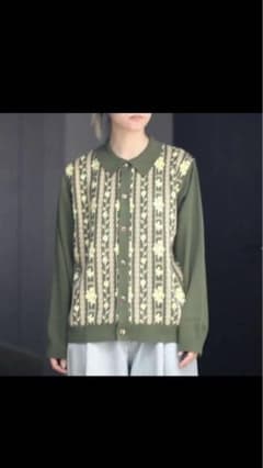 TTT MSW Flower Jacquard Knit Cardigan 22のサムネイル