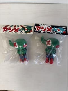 アシメくん ソフビ フィギュア 2体セット　デカキン　otacream アシメくん ソフビ フィギュア 2体セット デカキン otacream - メルカリ