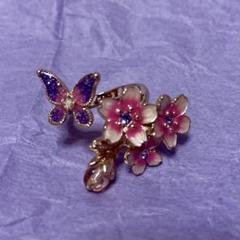 新品未使用品ANNA SUI桜モチーフリング 八重桜モチーフ リング SAMR0756M XP | ANNA SUI