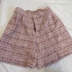 ツイードショートパンツ ピンク系のサムネイル