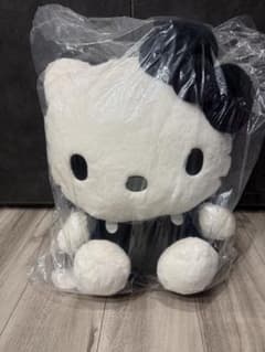 ハローキティ ぬいぐるみ モノトーン ブラック ホワイトのサムネイル