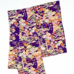 専用です☆アンティーク紫に百花繚乱の着物と作り帯 アンティーク着物】縮緬 百花繚乱 エ霞文 紫 正絹 - メルカリ