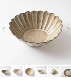 関口憲孝　輪花楕円鉢　２点セットのサムネイル