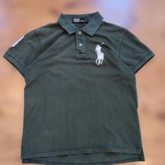 POLO RALPH LAUREN Y2K ビッグポニー ポロシャツ 緑 Мのサムネイル