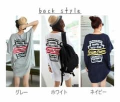 ビッグ　Tシャツ　チュニック　ロゴのサムネイル