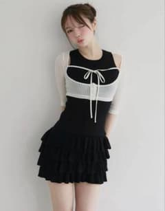 andmary Sophia frill set dress blackのサムネイル