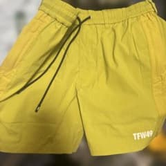 TFW49 ハーフパンツ イエロー M 新品未使用 タグ付き ゴルフ スポーツ