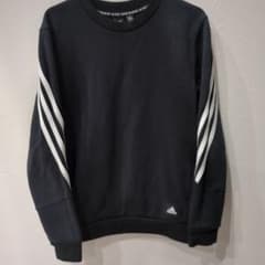 adidas 黒 3本ライン トレーナーのサムネイル
