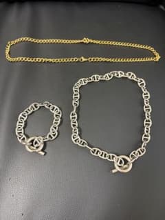 【HARE】ハレ アンカーチェーン ネックレス＆ブレスレット セット（おまけ付）のサムネイル