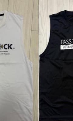 バスケ PASS THE ROCK ノンスリーブ 2枚セット Lサイズのサムネイル