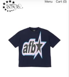 afb グラフィックTシャツ L 紺のサムネイル
