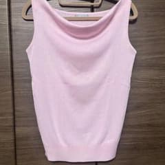 ZAZIE ピンク ノースリーブ ニットのサムネイル