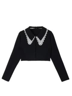 Ameri 3WAY LACECOLLAR KNIT CARDIGANのサムネイル