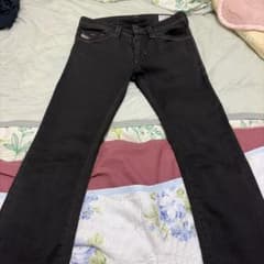 DIESEL THOMMER CBB-NE ブラックスウェットデニム 26インチ