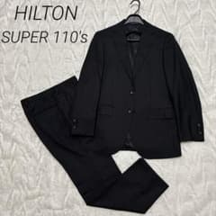 HILTON ヒルトン スーツ セットアップ スーパー110's ピンヘッド柄