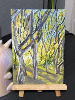 金色の朝」 手描き 肉筆 油絵 風景画 原画 油彩画 印象派 - メルカリ