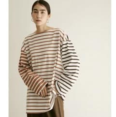 アダムエロペ　Le Minor 長袖　ストライプ　ロングTシャツのサムネイル