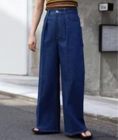 【新品未使用品】ジーンズ デニム デニムパンツ フリンジデニムパンツ レディースのサムネイル