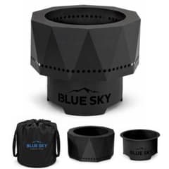 値下げ！BLUE SKY 焚火台 アウトドア キャンプ　二次燃焼のサムネイル