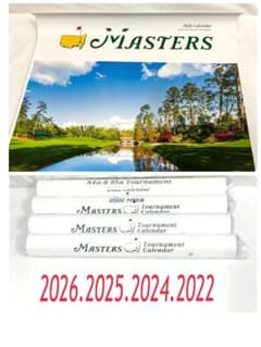 マスターズゴルフカレンダー4点セット 2026,2025,2024,2022 - メルカリ
