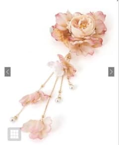 GRL 新品 花パールヘアクリップ fy021 ピンクのサムネイル