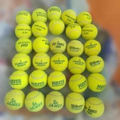 テニスボール 中古 30個セット Dunlop Wilsonなど - メルカリ