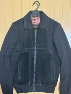 ナンバーナイン 03AW カート期　レザー ニット　コンビ　ジャケットのサムネイル
