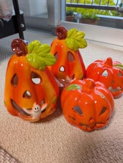 ハロウィン パンプキン キャンドルホルダー 4個セットのサムネイル