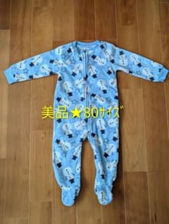 美品★ベビーロンパース 80サイズ スノーマン柄のサムネイル