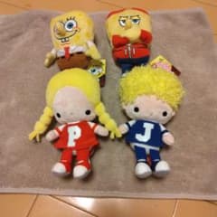 お値下げ中です！スポンジボブ パティ＆ジミー ぬいぐるみ マスコット 4点セットのサムネイル
