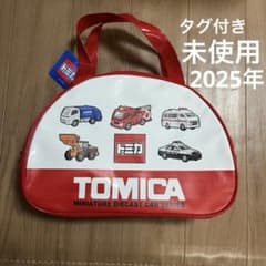 タグ付き　新品未使用TOMICA ミニカー トートバッグ 赤