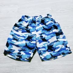ブルー サメ柄 水着 サイズ110cmのサムネイル