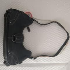 牛革　ハンドバッグ　黒のサムネイル