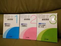 ユーキャン　宅建士　速習講座　基礎テキスト1〜3のサムネイル