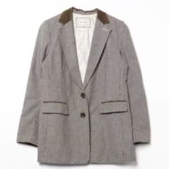レディース チェック柄 ブレザー 上着 ジャケットのサムネイル