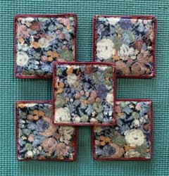 手作りコースター５枚のサムネイル