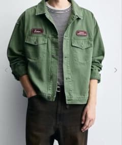 値下げ中　ZARA WASHED PATCH JACKETのサムネイル