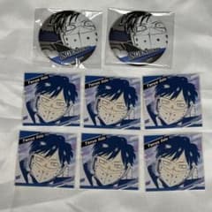 ヒロアカ 原画展 飯田天哉 スクエアステッカー デコレクション缶バッジ