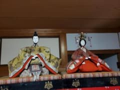 参考出品 110年前のお雛様 伝統的な雛人形（赤・金） - メルカリ