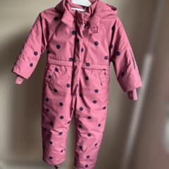 ZARA☆ドット柄ピンクスキーウェア5-6y - メルカリ