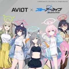 [신품·미개봉]AVIOT × 블루 아카이브 무선 이어폰
