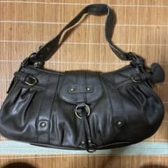 レディース ショルダーバッグ ダークブラウンのサムネイル